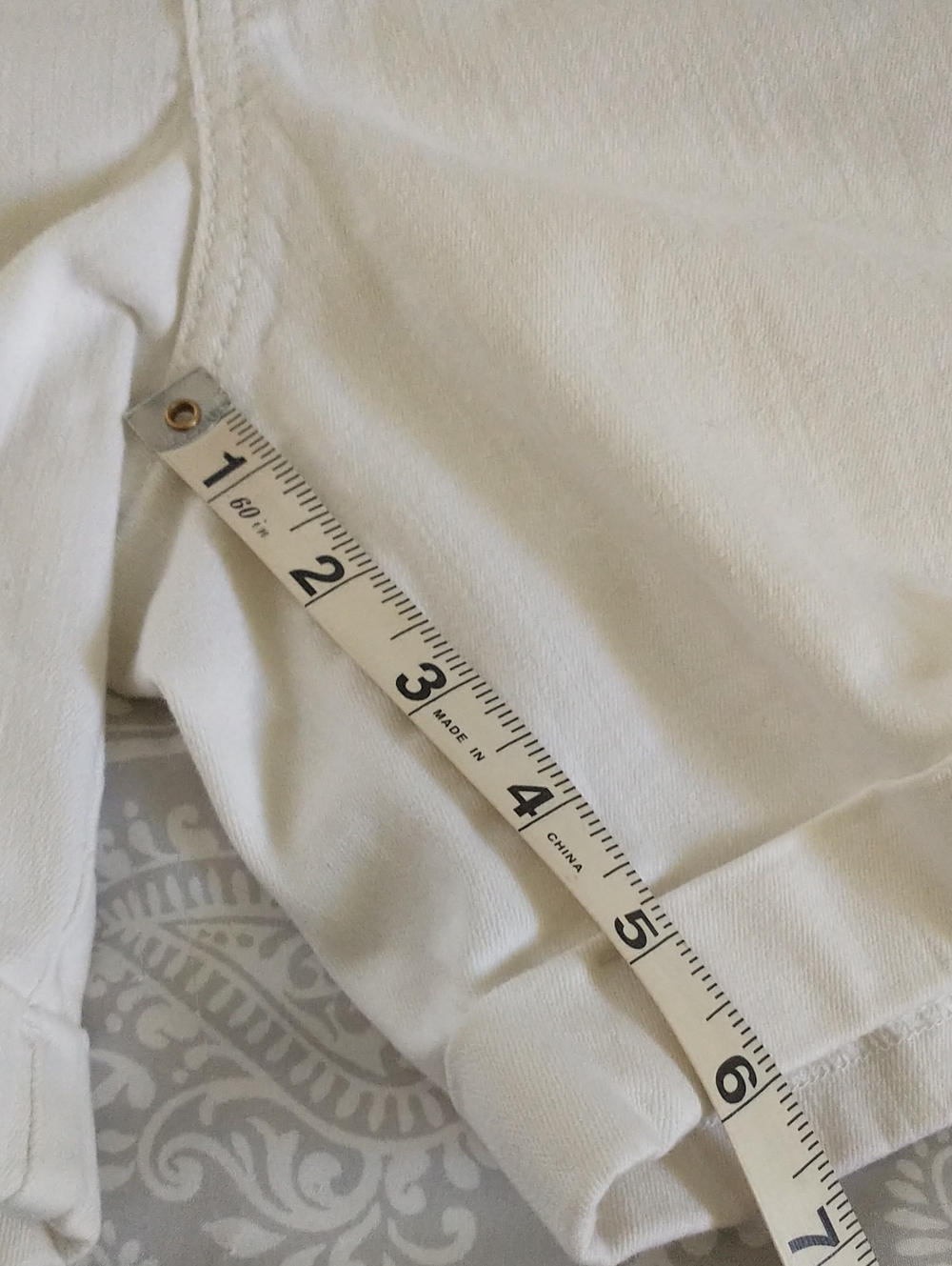 NYDJ White Womens Stretch Classic Preppy Trouser Denim Shorts 10P - Picture 11 of 11